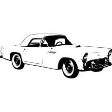 Wandtattoo Auto Ford Thunderbird 1955
