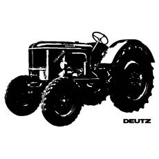 Wandtattoo Traktor Deutz Schlepper Trecker
