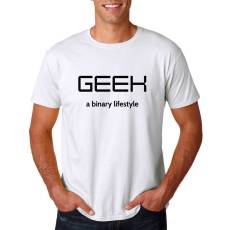 Funshirt  "GEEK - a binary lifestyle" Nerdshirt