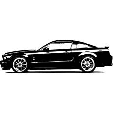 Wandtattoo Ford Mustang Shelby Motor Auto PS